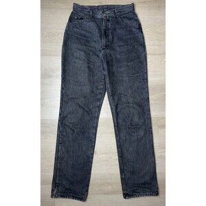 Vintage L.L. Bean Womens Size 10 Flannel Lined Gray Jeans Made in USA Plaid